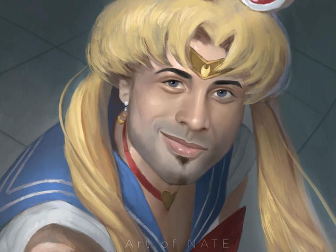 Ricardo Milos as Sailor Moon Redraw